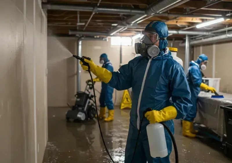 Basement Sanitization and Antimicrobial Treatment process in Daytona Beach, FL